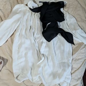 Polo Ralph Lauren Blouse with black ribbon neck